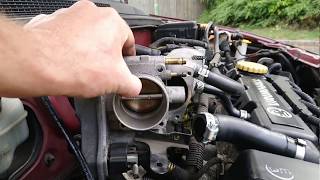 How To Replace THROTTLE BODY Vauxhall Astra G Mk4 [upl. by Jaquiss]