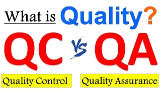 What is the difference between Quality control and Quality assurance  Difference between QA and QC [upl. by Hsac]