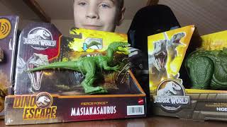 Jurassic world й dino strackers й dino escape розпаковка динозаврів х3 динозаври [upl. by Tilney]