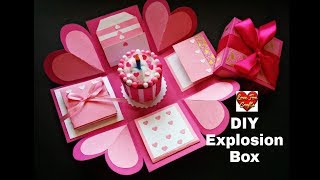 Explosion Box Tutorial  Birthday Box  How to Make Explosion Box [upl. by Butch]