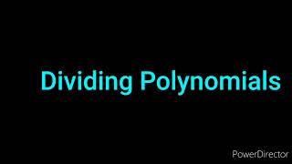 Math Dividing Polynomials MHF4U [upl. by Joshua]