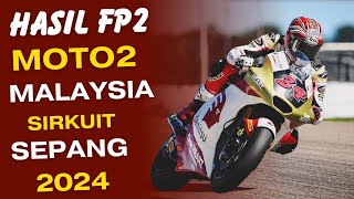 HASIL FP2 MOTO2 MALAYSIA SEPANG 2024 PRACTICE 1 MOTO2 HASIL MOTOGP MALAYSIA [upl. by Razaile]