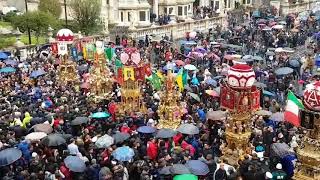 Festa SantAgata a Catania attesa per uscita carrozza del Senato [upl. by Roana]