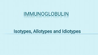 Differences between Isotype Allotype and Idiotype  Antigen determinants slideshare [upl. by Aiam]