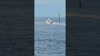 Exciting Boat Departure at the Venice Florida Jetty – A MustSee for Boating Fans VeniceJetty [upl. by Ilatfan]