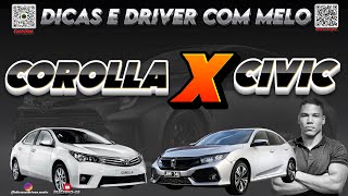 COROLLA OU CIVIC QUEM É MELHOR automobile shorts toyota honda [upl. by Harret961]