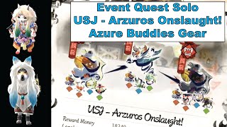 MH Rise Event Quest Solo  USJ  Arzuros Onslaught Azure Palico amp Palamute Weapons amp Armor [upl. by Aurlie]