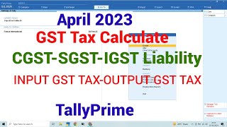 GST Input and Output Tax From Tally Prime  What is ITC in GST How to check GST Tax in TallyPrime [upl. by Anirrok]