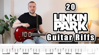 20 Linkin Park Guitar Riffs with Tabs [upl. by Ariew]