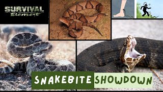 The Survival Element  Snakebite Showdown Rattlesnake vs Cottonmouth vs Copperhead [upl. by Vivia]