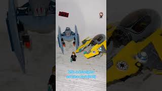 lego starwars Jedi Starfighter and Vulture Droid [upl. by Ztnarf]