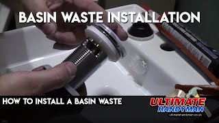 How to install a basin waste [upl. by Ahterahs322]