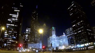 Śródmieście Chicago Nocą PART 1  Polski Motovlog w USA [upl. by Mikaela753]