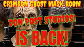 MASK TALK 2024 Vintage Masks DON POST STUDIOS IS BACK BY TOTS   Crimson Ghost Mask Room [upl. by Ainitsirc]