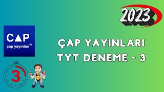 ÇAP YAYINLARI TYT KURUMSAL DENEME 3 MATEMATİK ÇÖZÜMLERİ [upl. by Eirahcaz220]