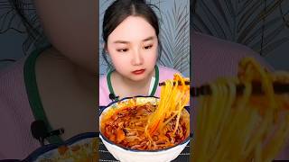 Tomato sas jushi noodles eating 🍜🍜❤️‍🔥❤️‍🔥❤️‍🔥shorts food mukbang noodles [upl. by Aissila]