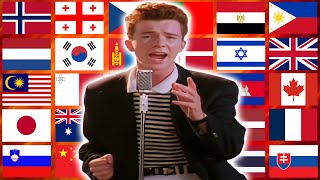 Rickroll in different countries [upl. by Solomon]