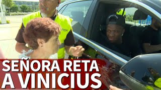 Surrealismo en Valdebebas una señora reta a Vinicius a una carrera vean su reacción  Diario AS [upl. by Krug288]