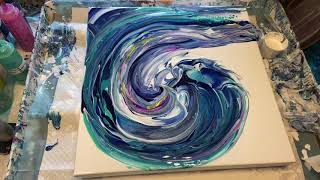 59 FLUID ART TECHNIQUES HOW TO CREATE A WAVE 🌊 SWIPE [upl. by Ylenats]