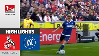 An Intense Duel  1 FC Köln  Karlsruher SC 44  Highlights  Matchday 7  Bundesliga 2 2425 [upl. by Sigismond]