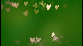 Heart bokeh overlay green screen no copyright  Heart motion graphics green screen [upl. by Algie878]