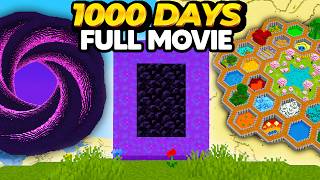 I Survived 1000 Days in Minecraft Hardcore FULL MOVIE [upl. by Nelleeus]