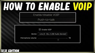 HOW TO SET UP VOIP IN EFT  PUSH TO TALK KEYBINES  ENABLE VOICE OVER IP IN ESCAPE FROM TARKOV 1212 [upl. by Ralyks495]