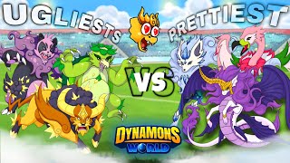 Ugliest vs Prettiest Evolutions Who Wins 🤔  Dynamons World [upl. by Bendicta]