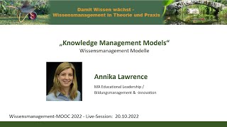 Knowledge Management Models  Wissensmanagement Modelle WMOOC [upl. by Ridan]