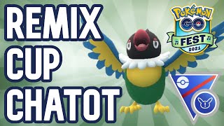 I RAN CHATOT IN THE GREAT LEAGUE REMIX CUP SO YOU DONT HAVE TO  Pokémon GO Battle League [upl. by Figge]