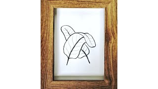 EASIEST LEAF DRAWING PAINTING SERIES PART 4  CHARCOAL PENCIL ARTPLAYIDEAS [upl. by Elleral]