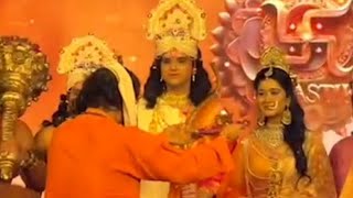 Avadh main hui SiyaRam ki Aarti  Shrimad Ramayan cast Diwali in ayodhya  Sujay Prachi ram sita [upl. by Figge284]