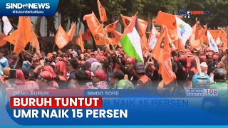 Demo Buruh Usul UMK Surabaya Naik 15 Persen [upl. by Lam332]