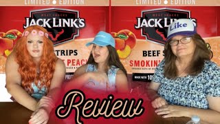 Jack Links Smokin’ Hot Peach Beef Strips Review [upl. by Mayap]