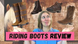 Horse Riding Boots Review  Best Boots for Trail Riding Endurance Long Distance Horse Riding Vlog [upl. by Elbam]