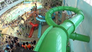 Green Tube Water Slide at Gimhae Lotte Water Park [upl. by Emee]