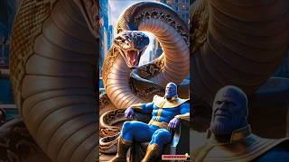 Python Versus Thanos  Powerful Thanos anaconda marvel avengers thanos superhero [upl. by Uund]