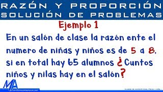 Razones y proporciones solución de problemas  Ejemplo 1 [upl. by Adnak841]