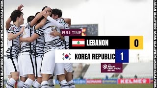 AsianQualifiers  Group B  Lebanon 0  1 Korea Republic [upl. by Mayman899]