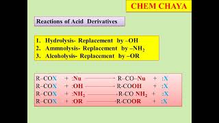 BCU NEP CHEMISTRY PAPER 5Carboxylic acids amptheir Derivatives03 Reactions of Acid Derivatives [upl. by Rayna]