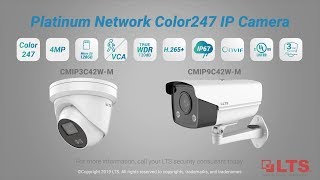 LTS Platinum New Product  Platinum Network Color247 Bullet amp Turret IP Camera  4MP [upl. by Edac807]