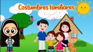 Costumbres familiares AprendeEnCasa Preescolar [upl. by Nosneh]