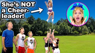 Transforming my kids into cheerleaders Who will win [upl. by Acilef]