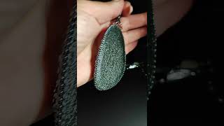 Sautoir long necklace shortsvideo shortvideo shorts beadembroidery sautoir necklace l [upl. by Noiram]