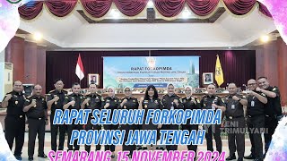 Rapat Forkompinda Jateng di Balai Sasana Widya Praja [upl. by Merton384]