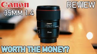 CANON 35MM 14 L II REVIEW WORTH THE MONEY [upl. by Lehman187]