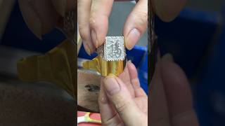 GoldSmithGoldPlated Silver Ring with the Chinese Character quot福quot Fu goldsmiths goldaccessories [upl. by Eneliak249]