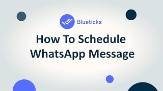 02 How To Schedule A Message By Blueticksco [upl. by Ttenrag]