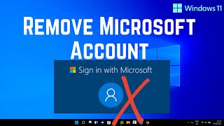 How to Delete Your Microsoft Account on Windows 11  How to Remove Microsoft Account [upl. by Guglielmo145]