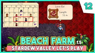 Underground Fishing  Stardew Valley 15 Beginners Guide LP 🐚 Beach Farm Ep12 [upl. by Ioj]